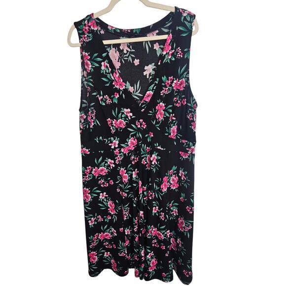 torrid Dresses & Skirts - Torrid Dress Floral Dress Skater Dress Knee Length Dress Jersey Knit Dress 2X